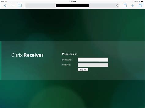 NetScaler Gateway login Citrix receiver